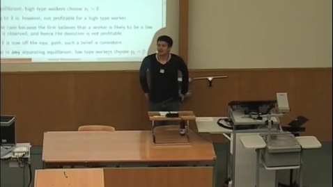 Thumbnail for Advanced Microeconomics I - Lecture 10