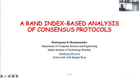 Thumbnail for A Rand Index-Based Analysis of Consensus Protocols