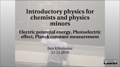 Thumbnail for Introductory physics for chemists and physics minors