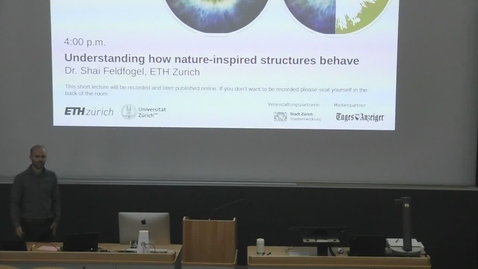 Thumbnail for Understanding how nature-inspired structures behave, Dr. Shai Feldfogel, posdoctorant in the Computational Mechanics of Building Materials group, Institut fur Baustoffe, ETH Zurich