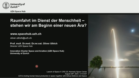 Thumbnail for Raumfahrt im Dienst der Menschheit – stehen wir am Beginn einer neuen Ära?