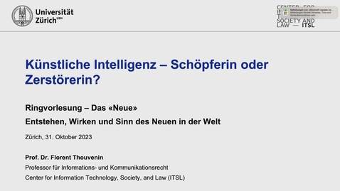 Thumbnail for Künstliche Intelligenz – Schöpferin oder Zerstörerin?