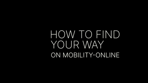 Thumbnail for How to find your way on Mobility-Online