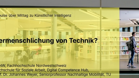 Thumbnail for Vermenschlichung von Technik?