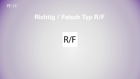 Thumbnail for Richtig Falsch MC Typ RF