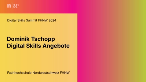 Thumbnail for Digital Skills Angebotskatalog - Dominik Tschopp