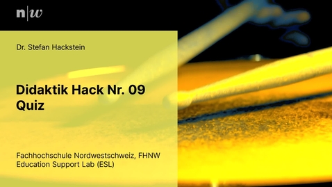 Thumbnail for Didaktik Hack | Quiz | Stefan Hackstein | HTU / HSI