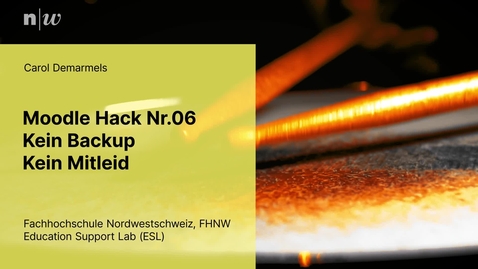 Thumbnail for Moodle Hack 06 - Backup - Carol Demarmels