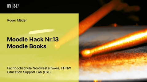 Thumbnail for Moodle Hack 13 - Moodle Buch - Roger Mäder