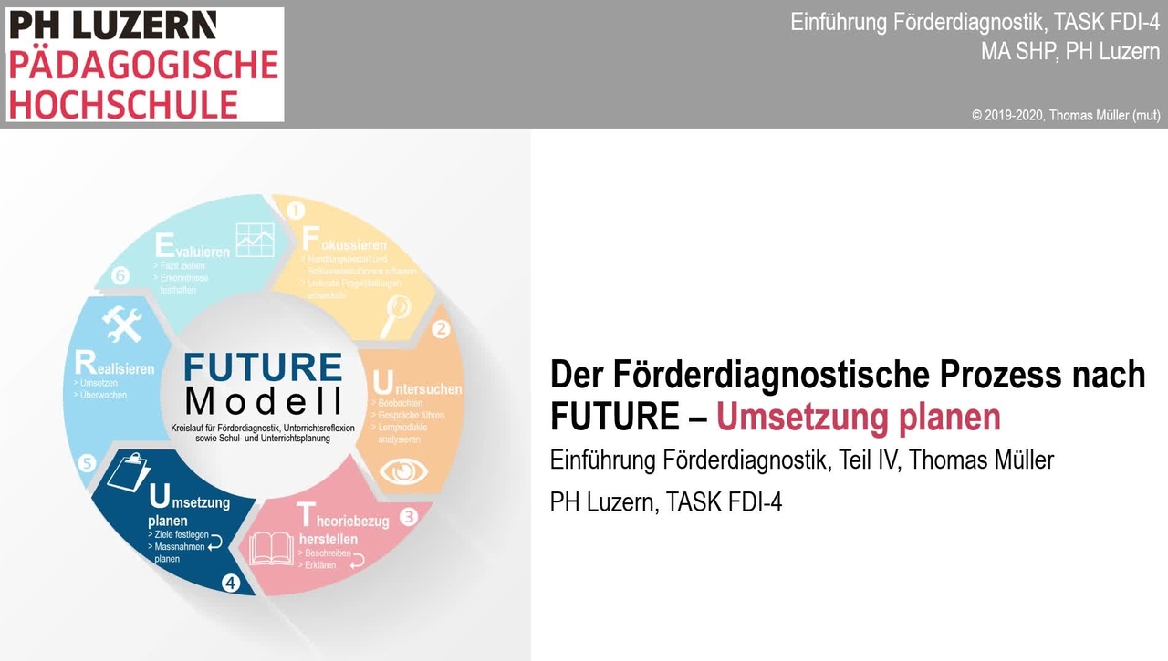 6, Einführung Förderdiagnostik - Schritt 4: Umsetzung planen