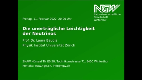 Thumbnail for Die unerträgliche Leichtigkeit der Neutrinos