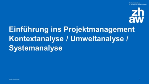 Thumbnail for 2. Systemanalyse