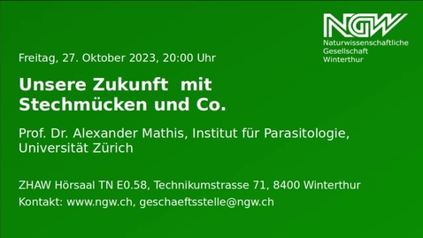 Thumbnail for Alexander Mathis: Unsere Zukunft mit Stechmücken und Co.