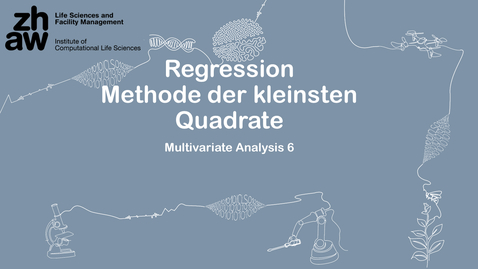 Thumbnail for Multivariate Analysis 06: Regression Methode der kleinsten Quadrate