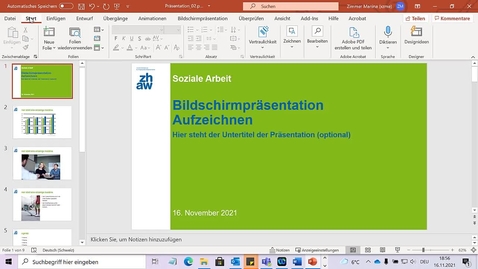 Thumbnail for Bildschirmpräsentation aufzeichnen