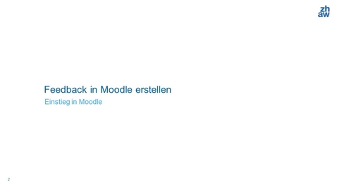 Thumbnail for Feedback in Moodle erstellen