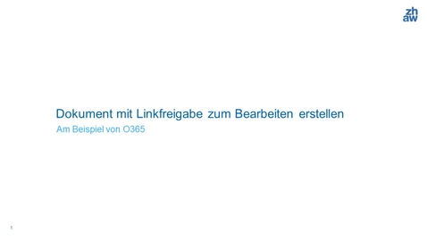 Thumbnail for Dokument mit Linkfreigabe (O365)