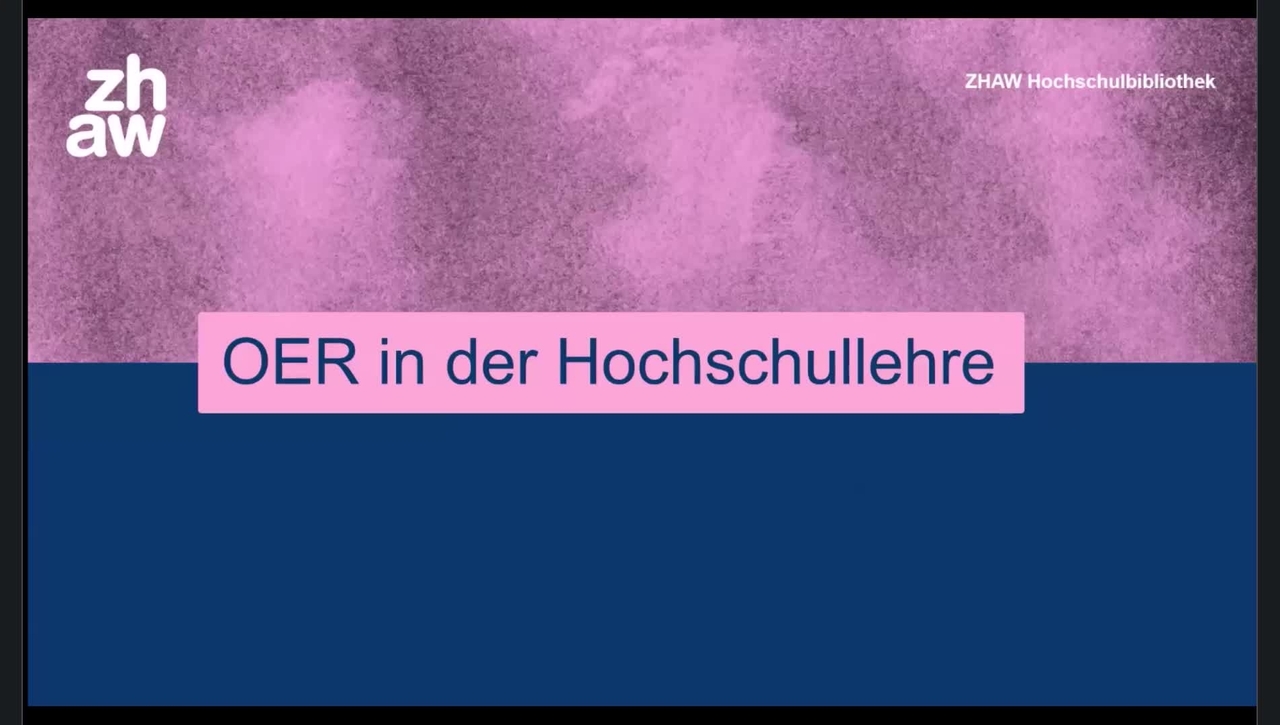 OER nach dem Mittag (Aufzeichnung der Online-Veranstaltung)