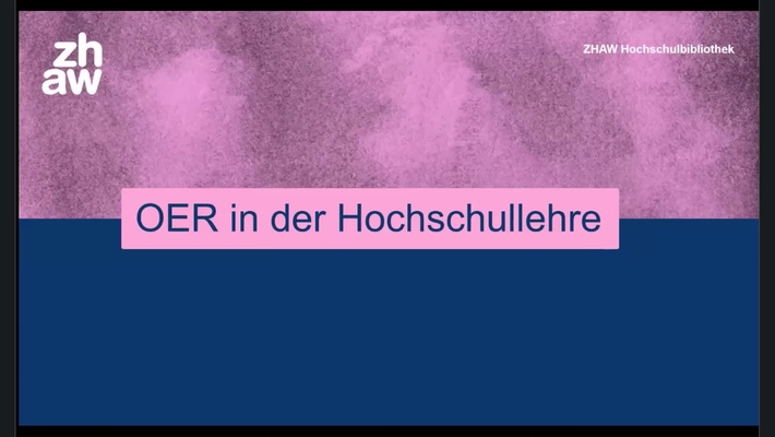 OER nach dem Mittag (Aufzeichnung der Online-Veranstaltung)