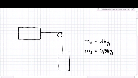 Thumbnail for 4.3.4. Anwendung des 2. Newtonschen Axioms: Atwoodsche Fallmaschine