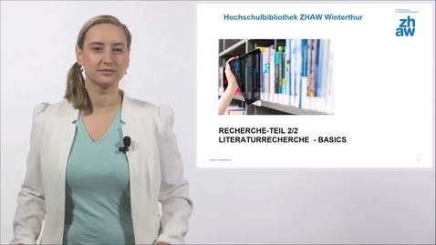 Thumbnail for Aktualisiert - Recherche Teil 2: Literaturrecherche Basics