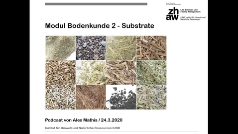 Thumbnail for Podcast Vorstellung vierschiedener Substrate