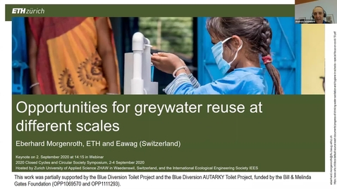 Thumbnail for Keynote 2: Opportunities for greywater reuse at different scales