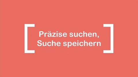 Thumbnail for Was kann die erweiterte Suche?