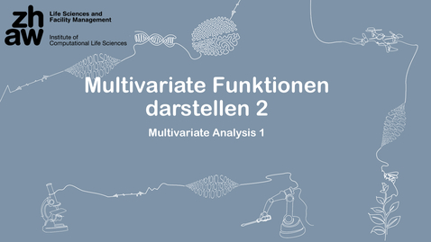 Thumbnail for Multivariate Analysis 01: Multivariate Funktionen darstellen 2