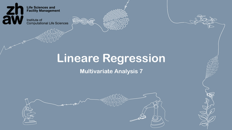 Thumbnail for Multivariate Analysis 07: Lineare Regression