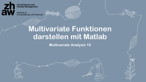 Thumbnail for Multivariate Analysis 10: Multivariate Funktionen darstellen mit Matlab