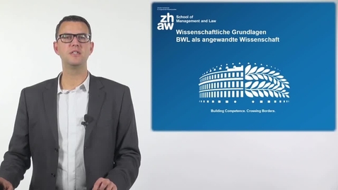 Thumbnail for BWL als angewandte Wissenschaft