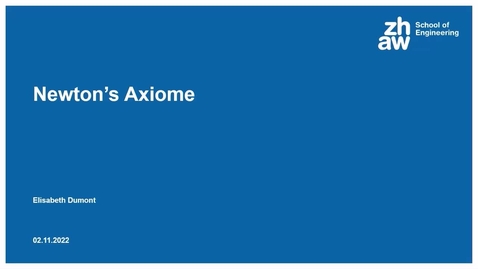 Thumbnail for 4.2. Newtonsche Axiome