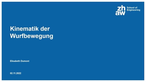 Thumbnail for 2.3.5.2.1. Wurfbewegung Theorie