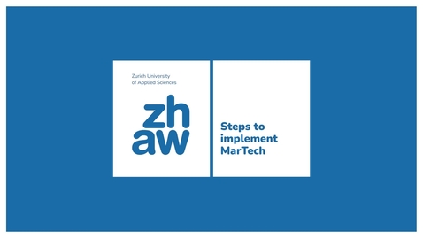 Thumbnail for 1.6.1 Steps to implement MarTech