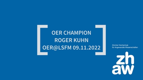 Thumbnail for OER Best Practices: OER Champion Roger Kuhn