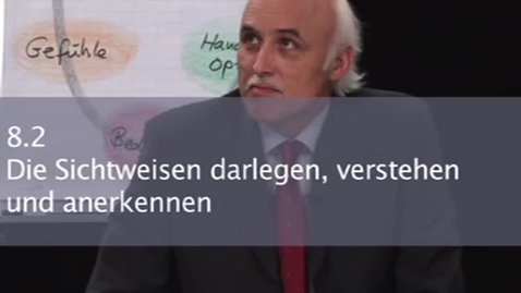 Thumbnail for 8.2. Die Sichtweisen darlegen, verstehen und anerkennen