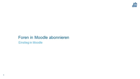 Thumbnail for Foren in Moodle abonnieren