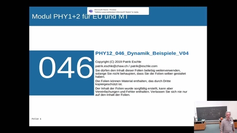 Thumbnail for PHY1 046-1 Dynamik Beispiele