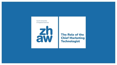 Thumbnail for 1.1.3 The Role of Chief Marketing Technologist