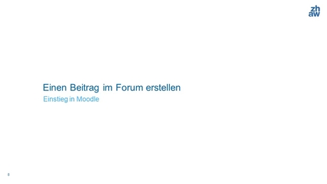 Thumbnail for Einen Beitrag im Forum erstellen