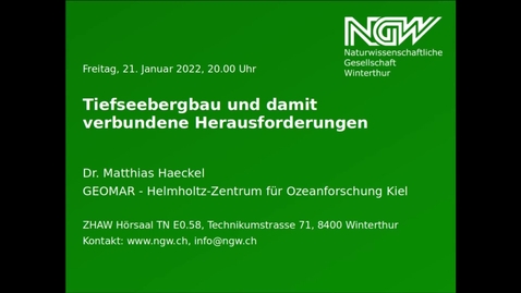 Thumbnail for Tiefseebergbau und damit verbundene Herausforderungen