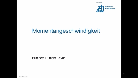 Thumbnail for 2.2.3. Momentangeschwindigkeit