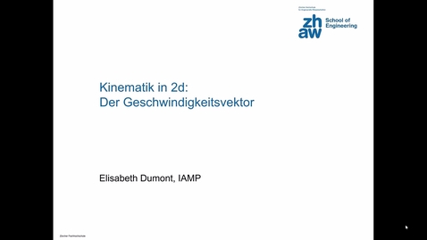 Thumbnail for 2.3.3. Geschwindigkeitsvektor in 2d