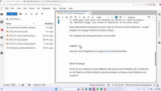 DVU PY 12 – Scraping (II)