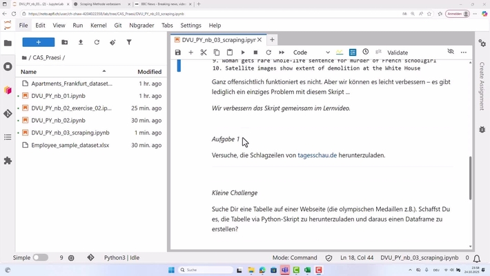 DVU PY 12 – Scraping (II)