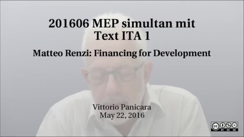 Thumbnail for 201606 MEP simultan mit Text ITA 1