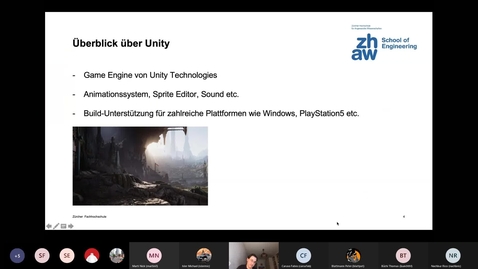Thumbnail for Aufzeichnung Unity-Einführung