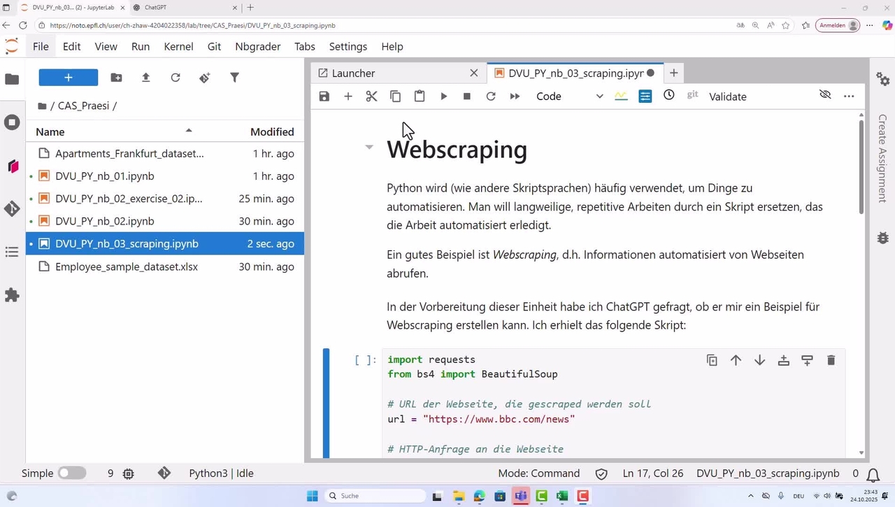 DVU PY 11 – Scraping