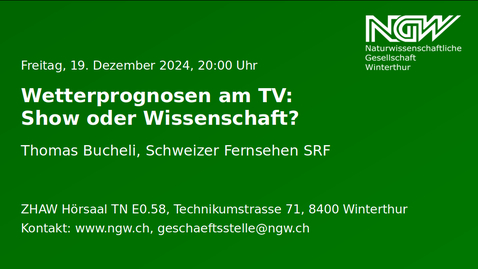 Thumbnail for Thomas Bucheli: Wetterprognosen am TV: Show oder Wissenschaft?